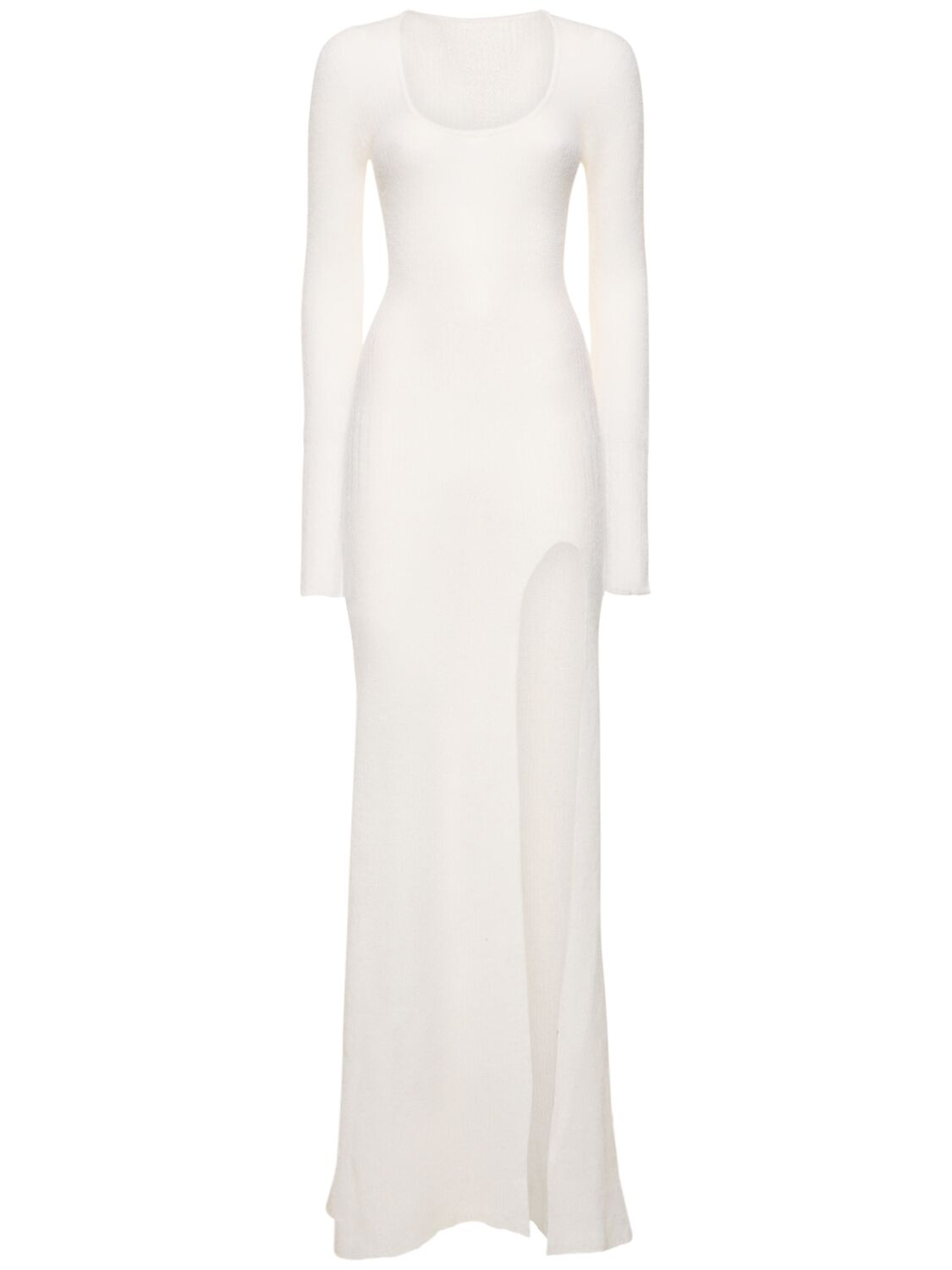 JACQUEMUS WHITE KNIT DRESS – Rentage.dk