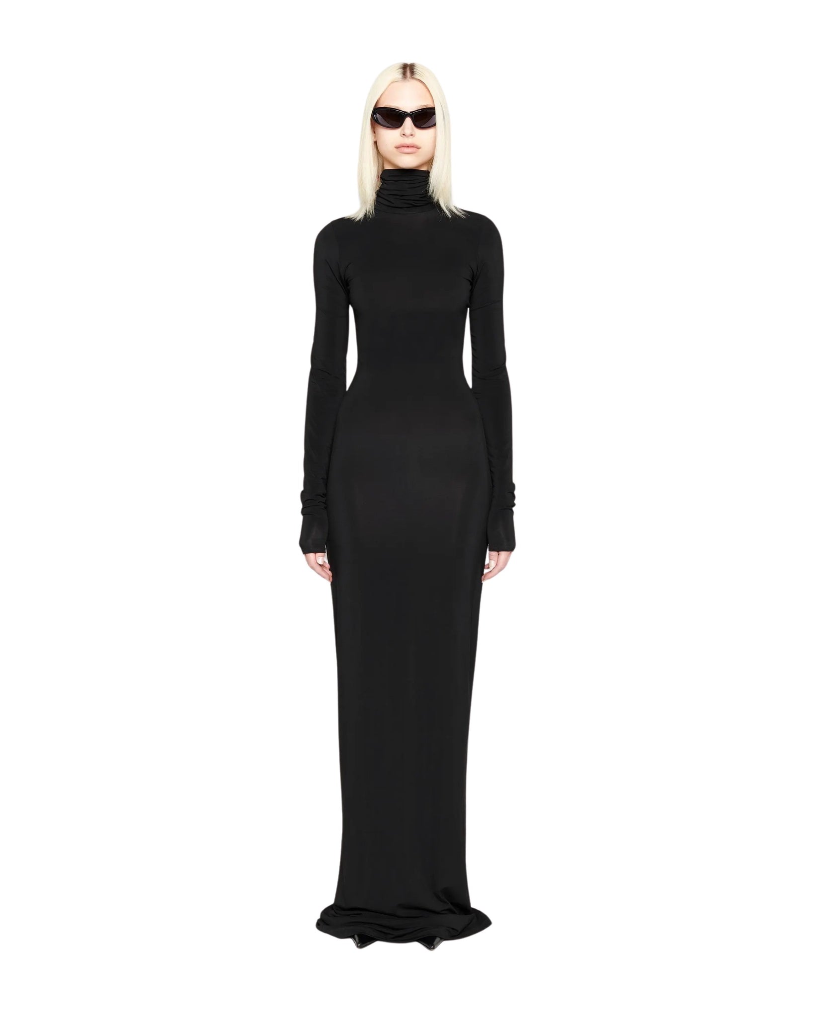 CHIMI TURTLENECK BLACK DRESS