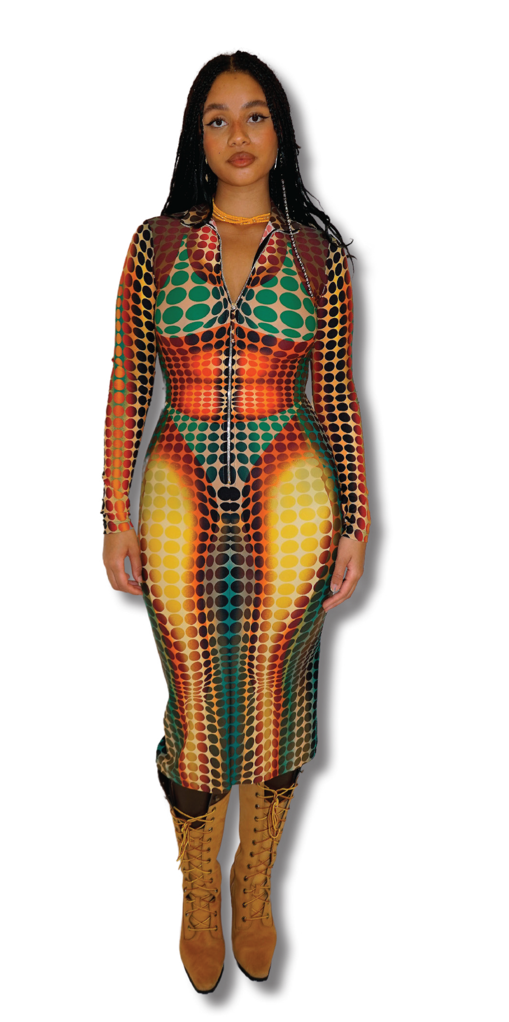 JEAN PAUL GAULTIER ILLUSION CYBER DRESS