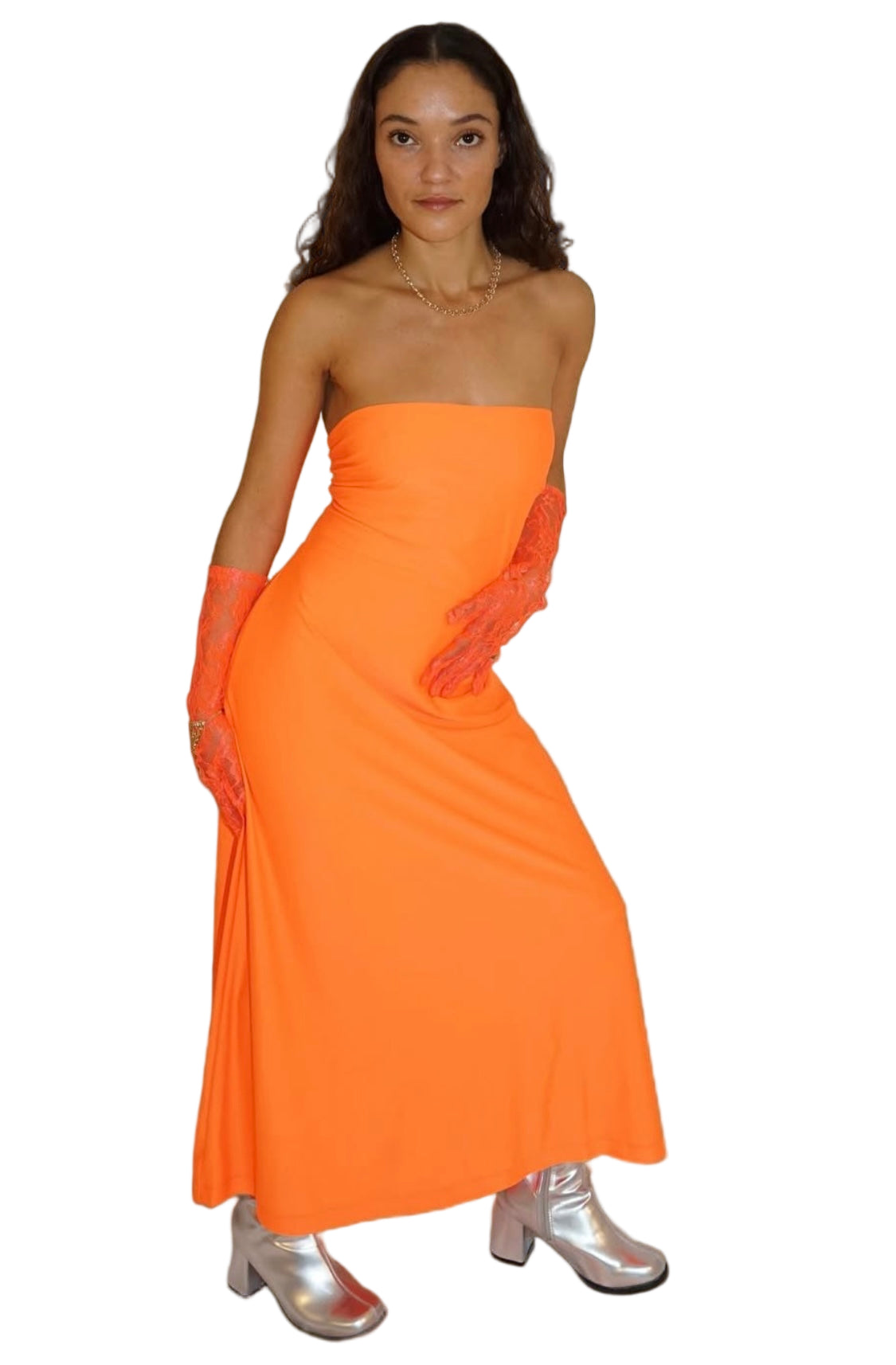 saks potts orange dress Saks Potts Orange Shimmer Jepska Dress Saks Potts