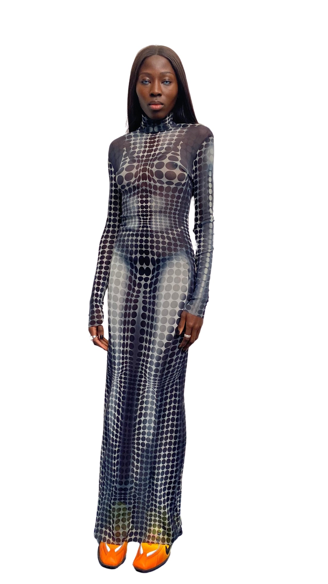 JEAN PAUL GAULTIER CYBER MESH DRESS