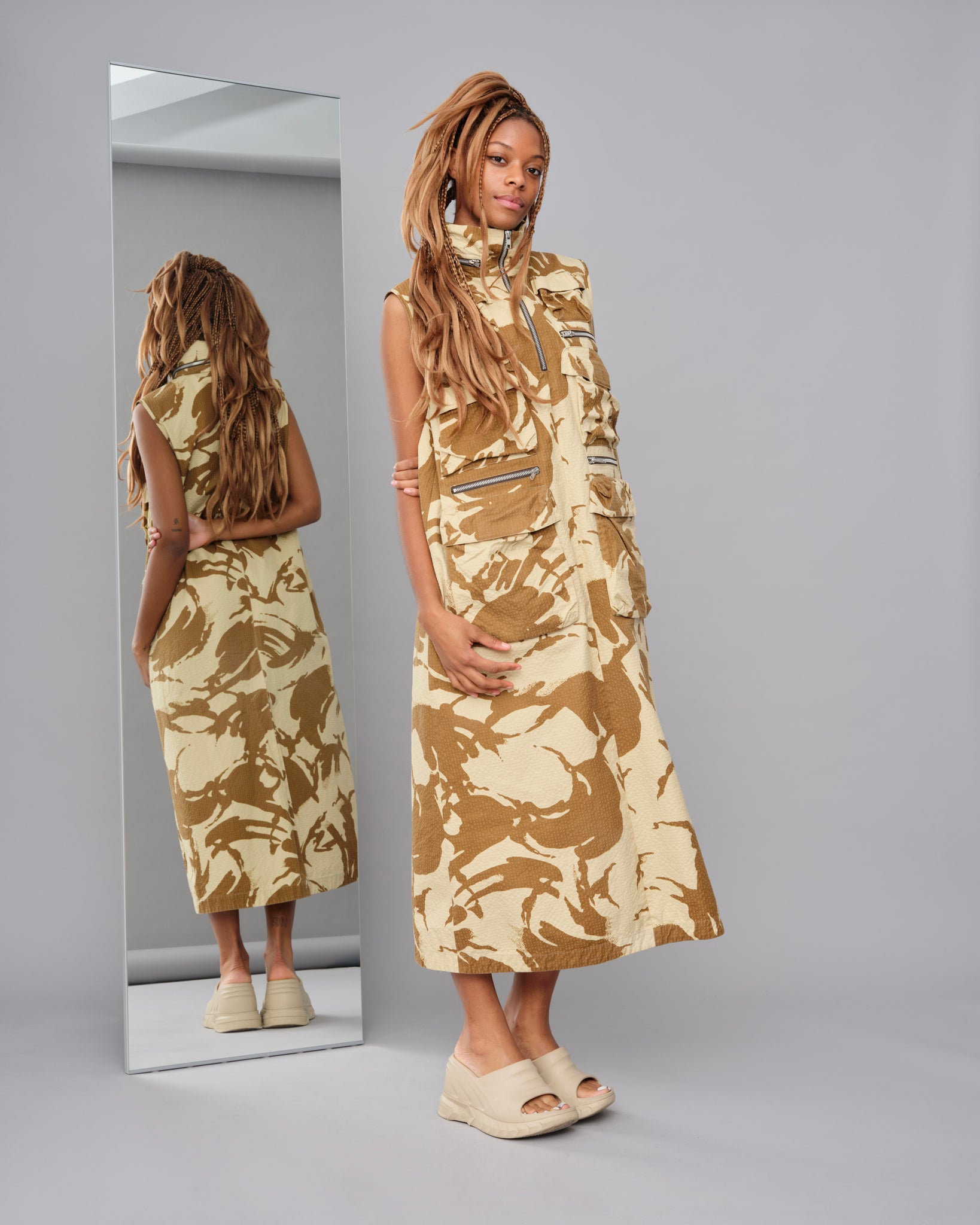 PARIA FARZANEH CAMOUFLAGE DRESS