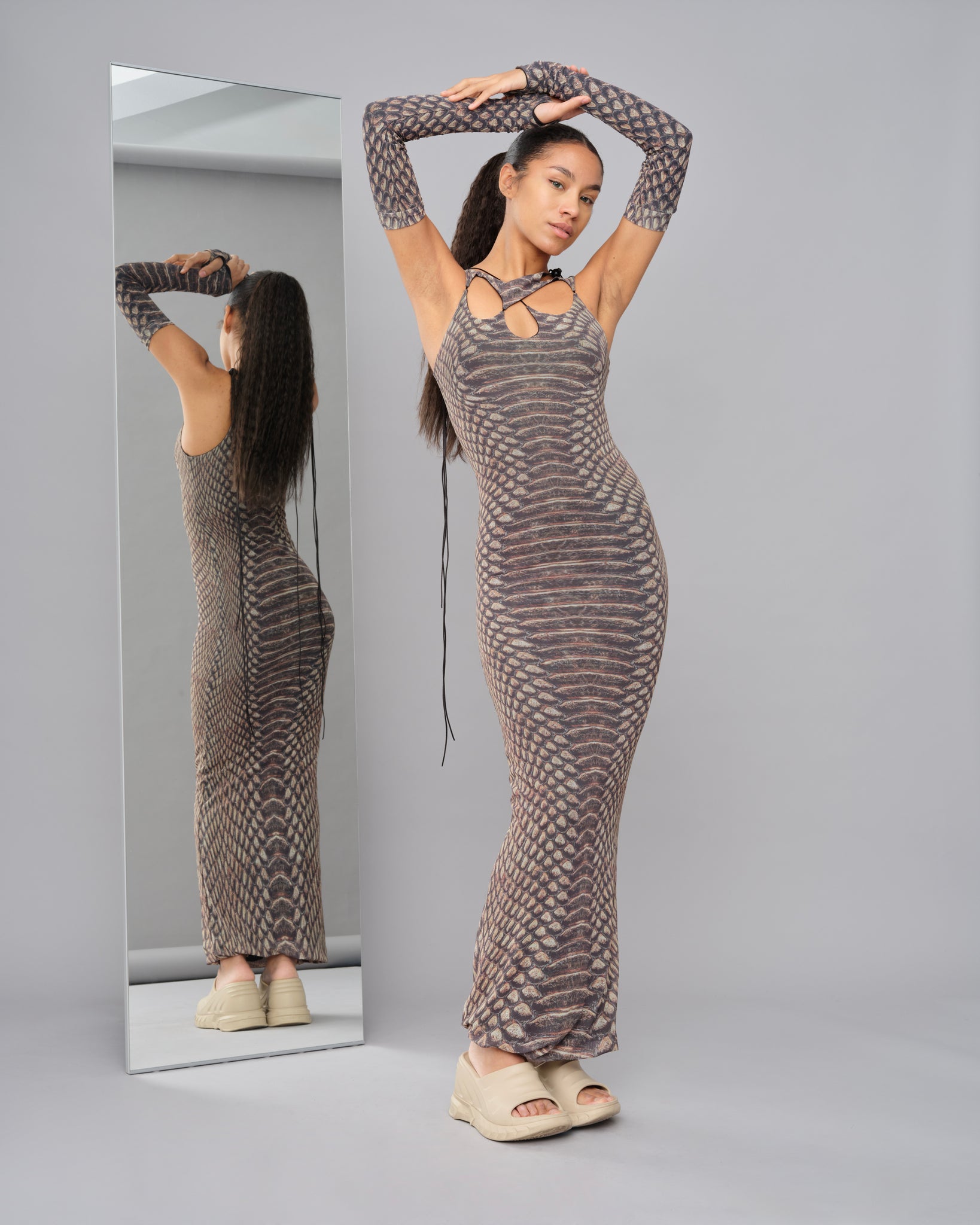SYNDICAL CHAMBER SNAKE DRESS