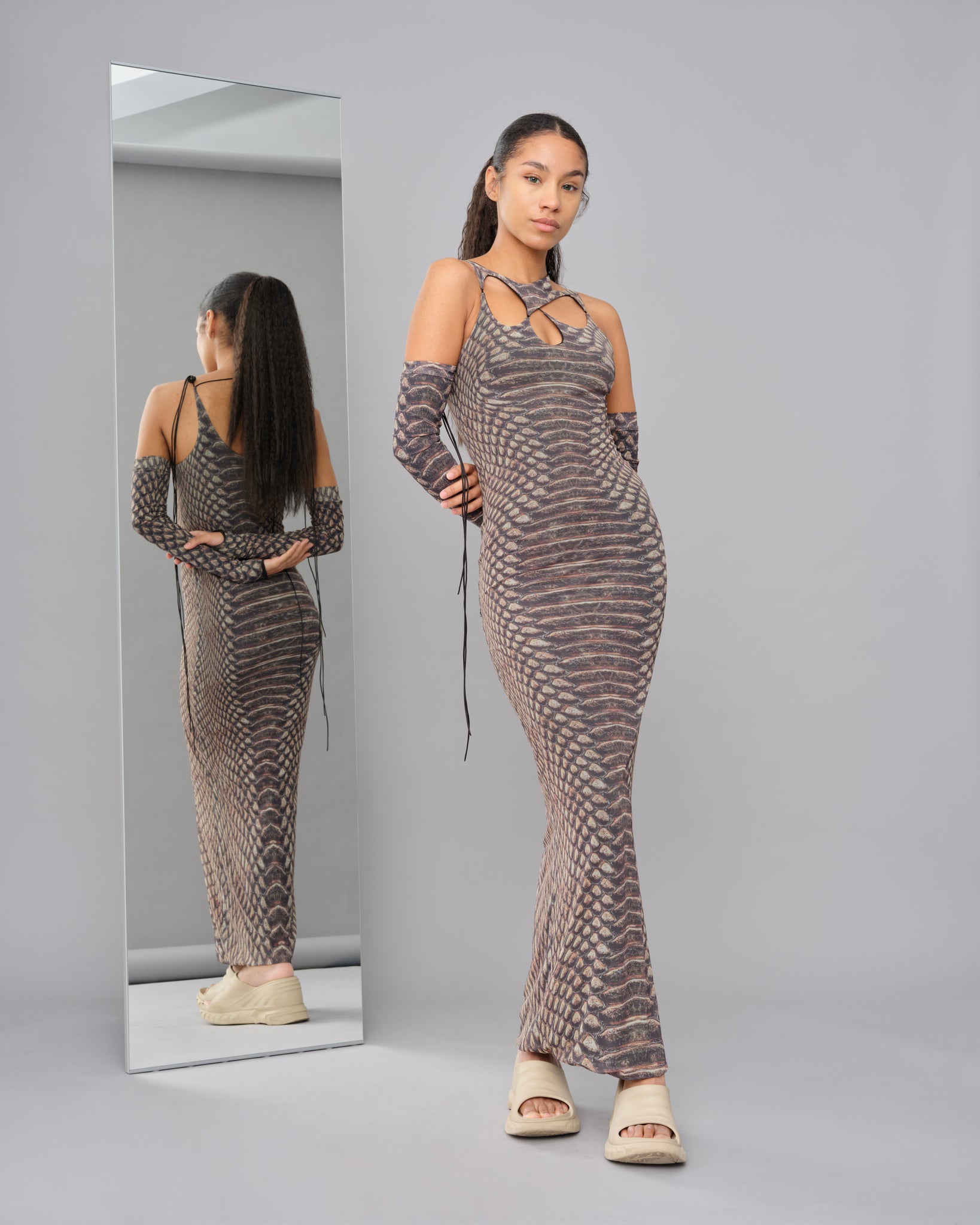 SYNDICAL CHAMBER SNAKE DRESS