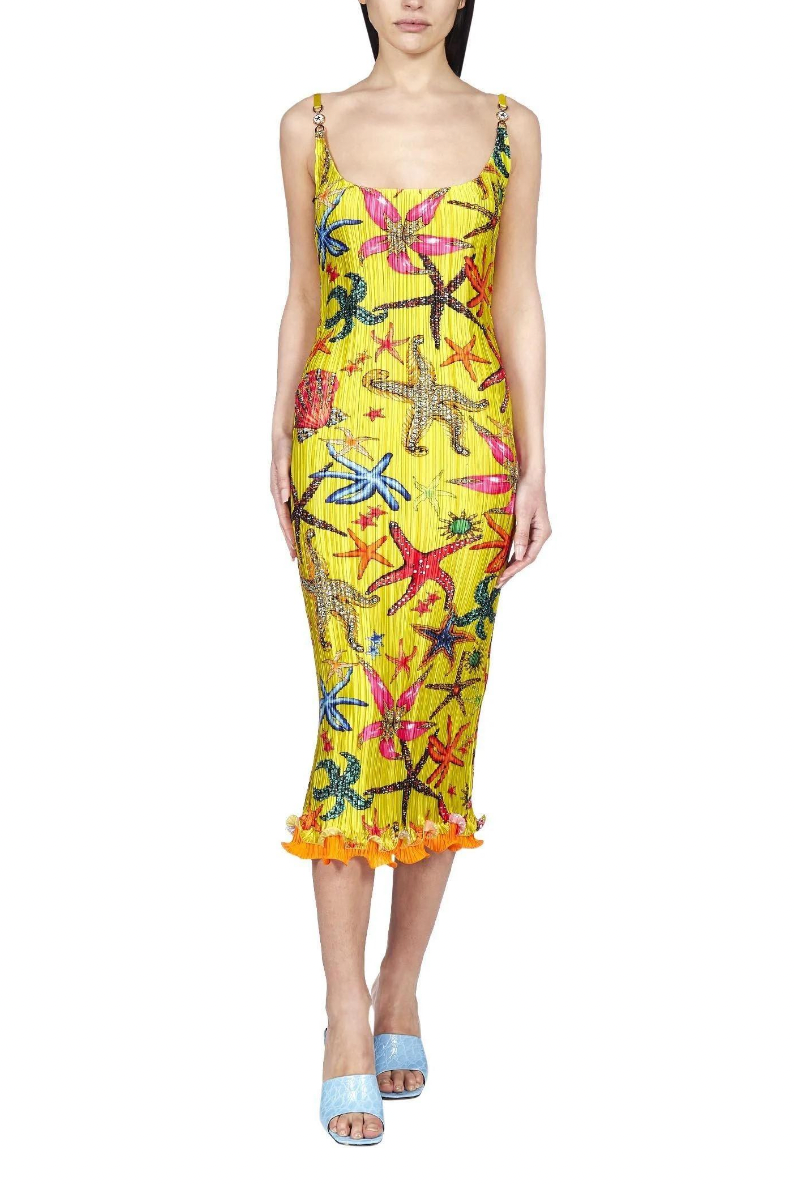 VERSACE Fall 2021 Starfish Print Dress