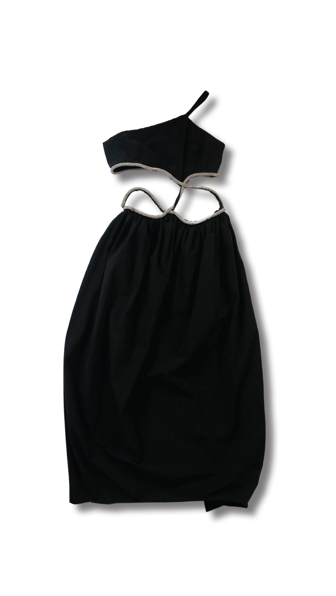 CHRISTOPHER ESBER BLACK CRYSTAL DRESS