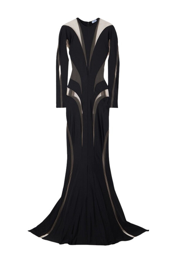 MUGLER  SPIRAL GOWN